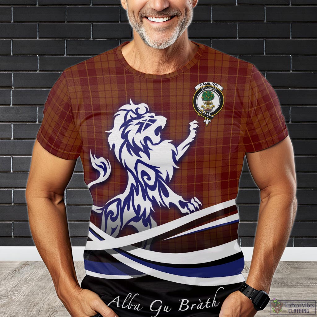 hamilton-red-tartan-t-shirt-with-alba-gu-brath-regal-lion-emblem