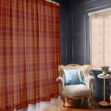 Hamilton Red Tartan Window Curtain