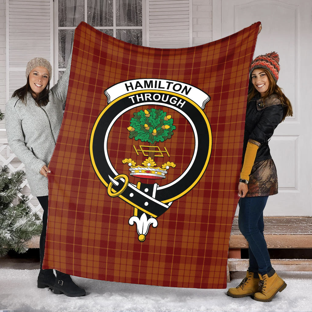 hamilton-red-tartab-blanket-with-family-crest