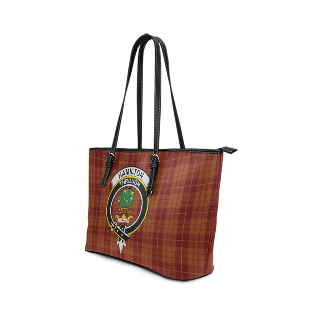 hamilton-red-tartan-leather-tote-bag-with-family-crest