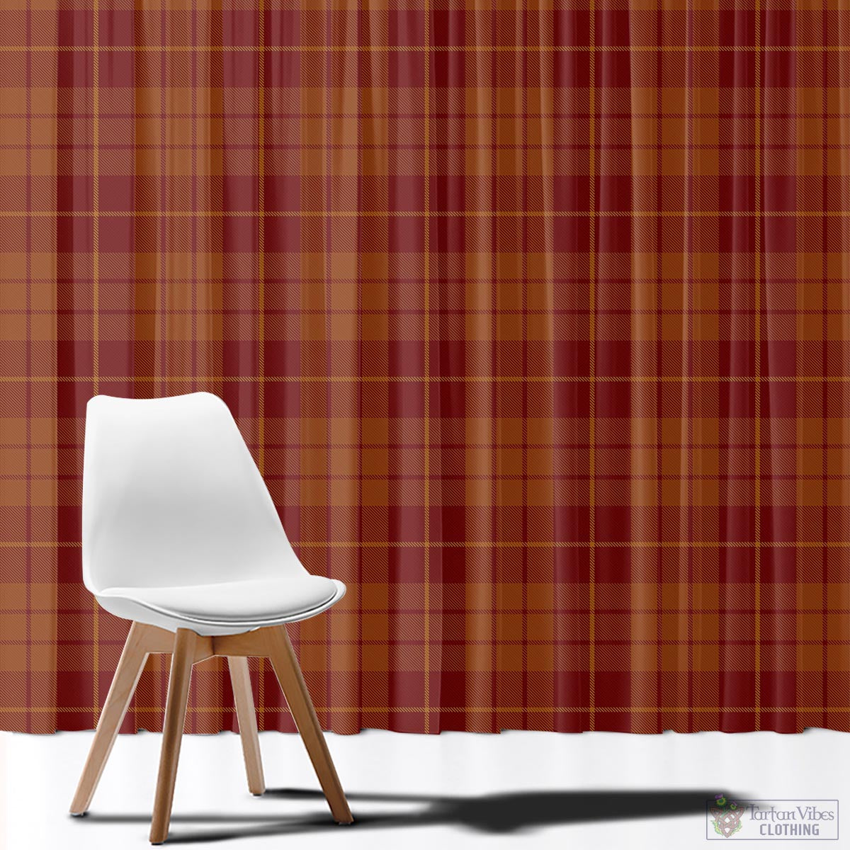 Hamilton Red Tartan Window Curtain