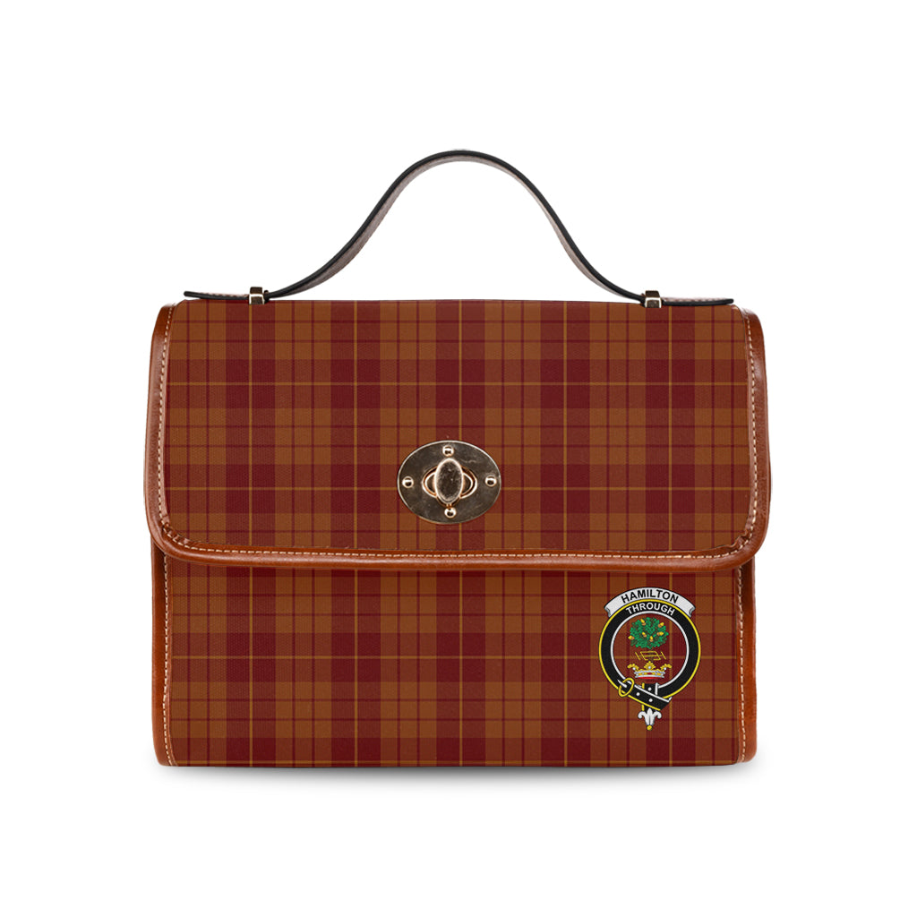 hamilton-red-tartan-leather-strap-waterproof-canvas-bag-with-family-crest