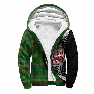 Hamlin Irish Clan Sherpa Hoodie Celtic Circle Style Unisex S - Tartan Vibes Clothing
