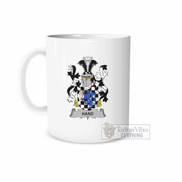 Hand Irish Clan Coat of Arms Ceramic Mug