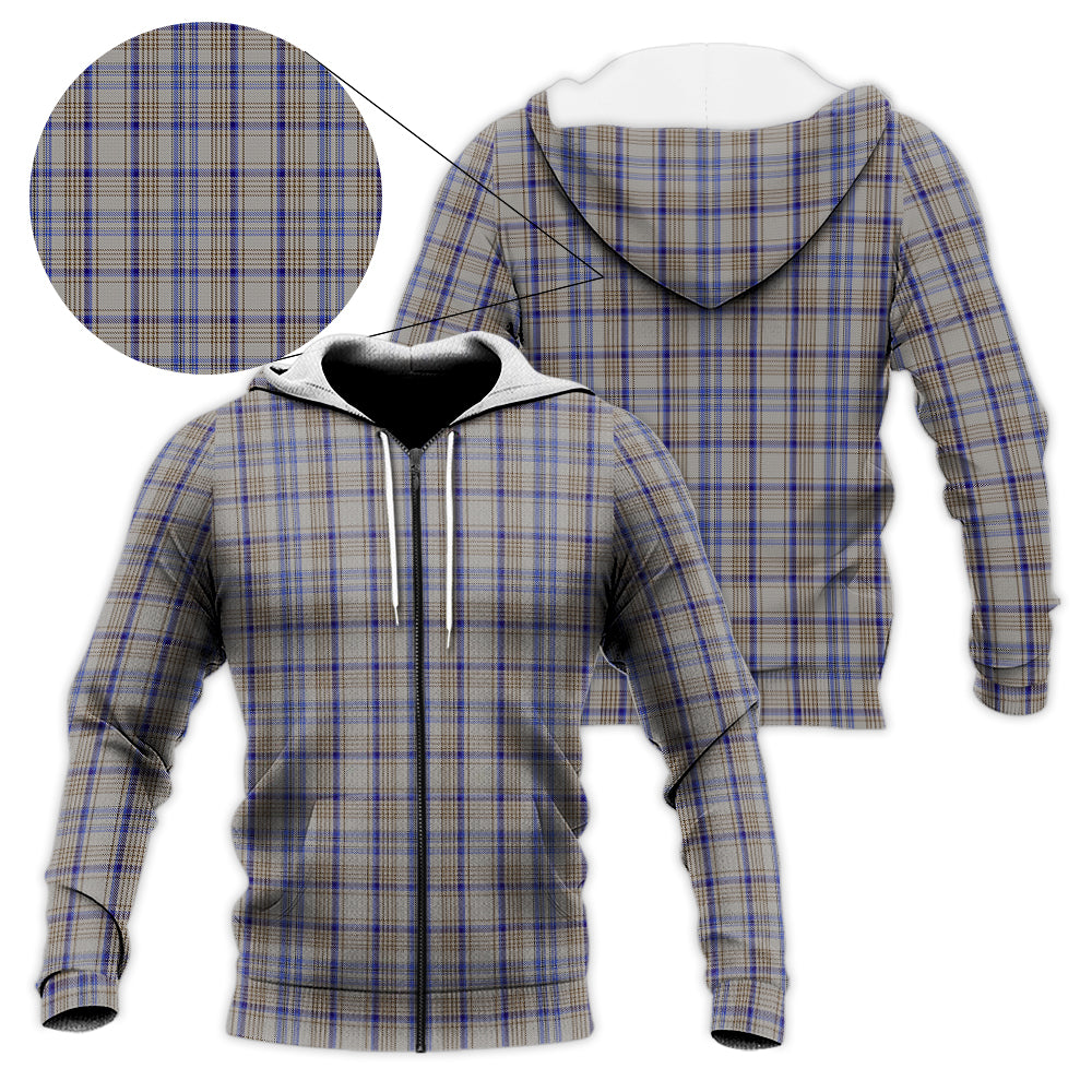 Handwriting Tartan Knitted Hoodie Unisex - Tartan Vibes Clothing