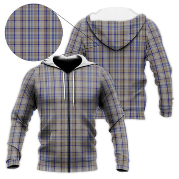 Handwriting Tartan Knitted Hoodie Unisex - Tartan Vibes Clothing