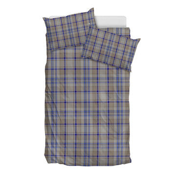 Handwriting Tartan Bedding Set - Tartan Vibes Clothing