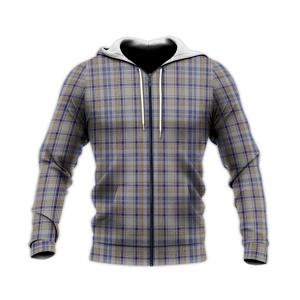 Handwriting Tartan Knitted Hoodie - Tartan Vibes Clothing