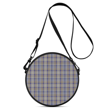 Handwriting Tartan Round Satchel Bags - Tartan Vibes Clothing