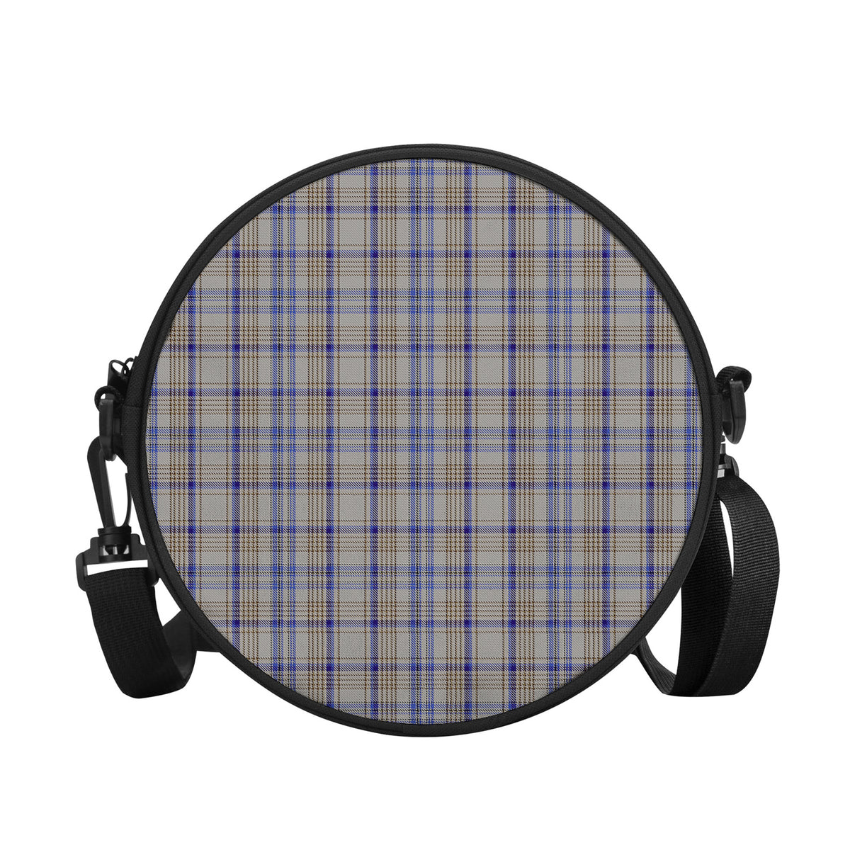 Handwriting Tartan Round Satchel Bags - Tartan Vibes Clothing