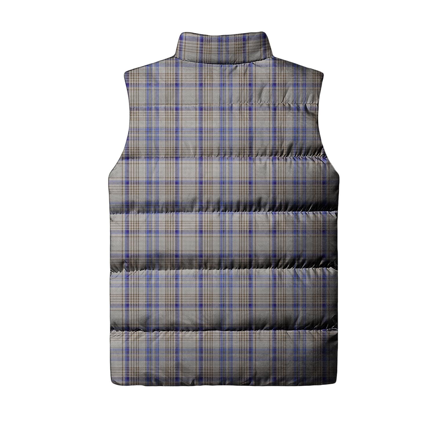 Tartan Vibes Clothing Handwriting Tartan Sleeveless Puffer Jacket