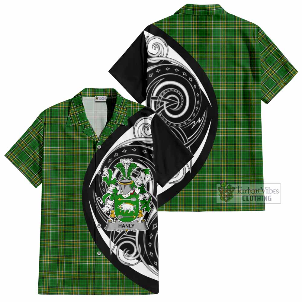 Hanly Irish Clan Hawaiian Shirt Celtic Circle Style - Tartan Vibes Clothing