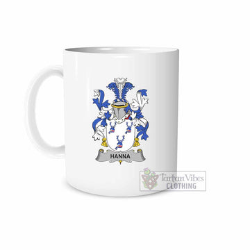 Hanna Irish Clan Coat of Arms Ceramic Mug