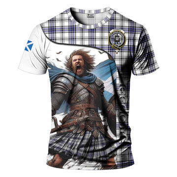 Hannay Crest Tartan T-Shirt Inspired by the Freedom of Scottish Warrior