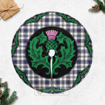 Hannay Tartan Christmas Tree Skirt Scottish Thistle Style