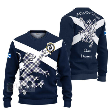 Hannay Tartan Lion Rampant Ugly Sweater Proudly Display Your Heritage with Alba Gu Brath and Clan Name