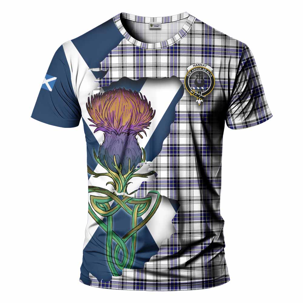 Hannay Tartan Family Crest T-Shirt Scottish Thistle Celtic Inspired Kid's Shirt - Tartan Vibes Clothing