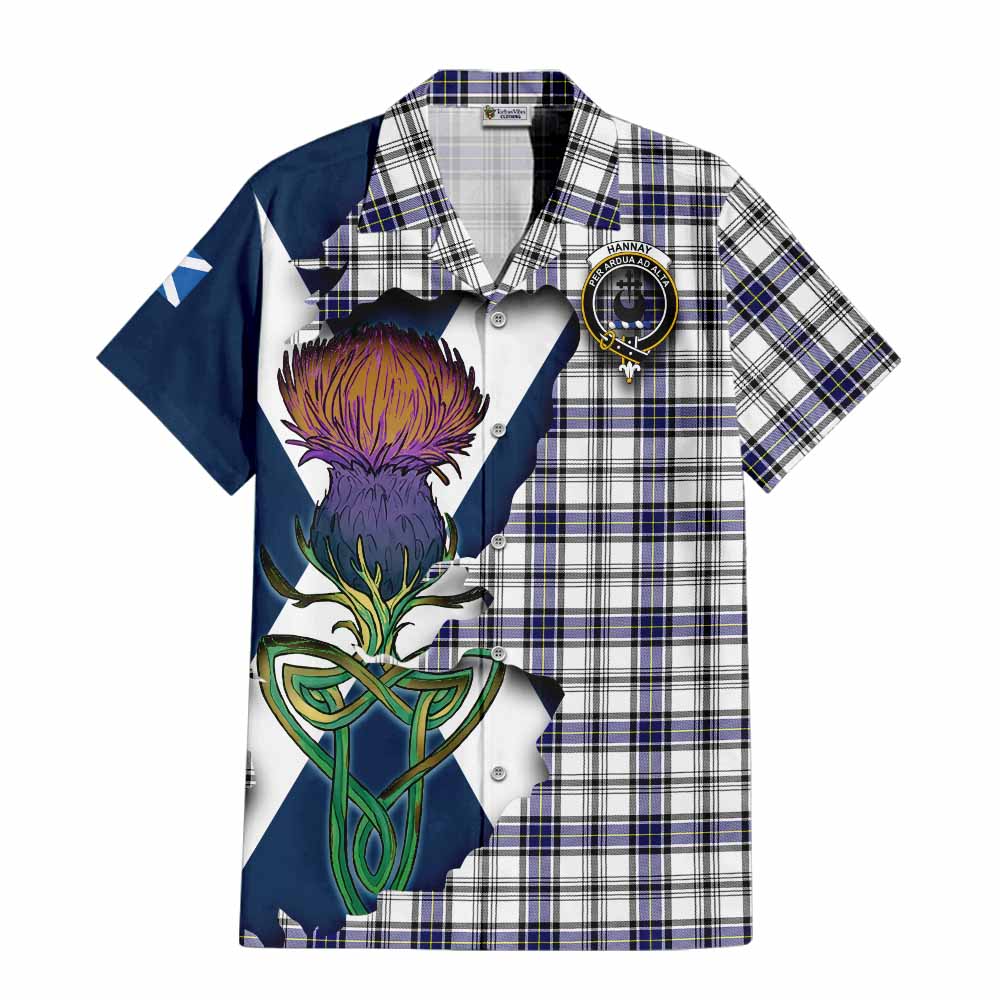 Hannay Tartan Family Crest Hawaiian Shirt Scottish Thistle Celtic Inspired Kid - Tartan Vibes Clothing
