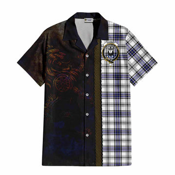 Hannay Tartan Family Crest Hawaiian Shirt Alba Gu Brath Be Brave Lion Ancient Style Kid - Tartan Vibes Clothing