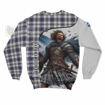 Hannay Crest Tartan Sweatshirt Inspired by the Freedom of Scottish Warrior