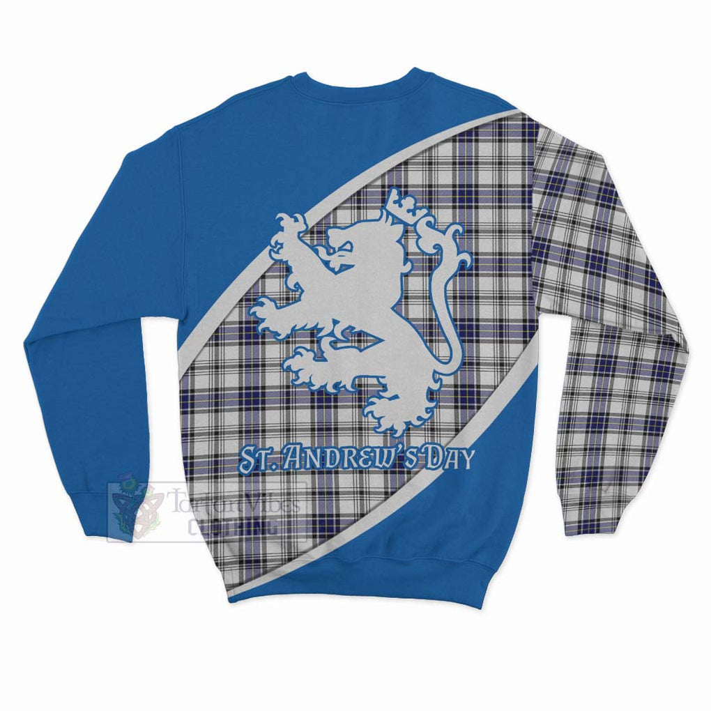 Tartan Vibes Clothing Hannay Family Crest Tartan Sweatshirt Celebrate Saint Andrew's Day in Style