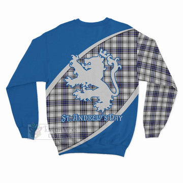 Hannay Family Crest Tartan Sweatshirt Celebrate Saint Andrew's Day in Style