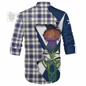 Hannay Tartan Family Crest Ghillie Kilt Shirt Scottish Thistle Celtic Inspired - Tartan Vibes Clothing