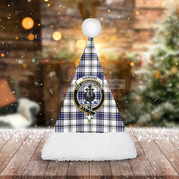 Hannay Tartan Christmas Santa Hats with Family Crest