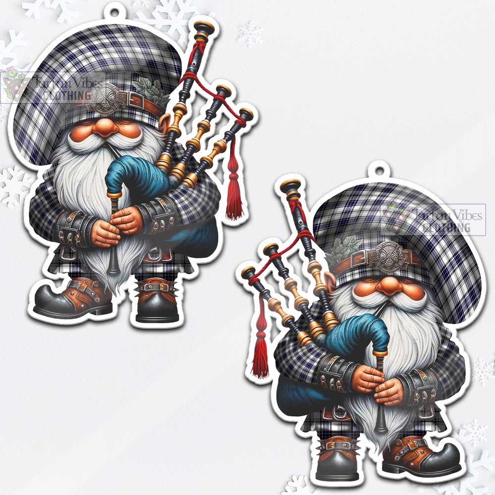 Tartan Vibes Clothing Hannay Tartan Badpiper Gnome Christmas Ornament