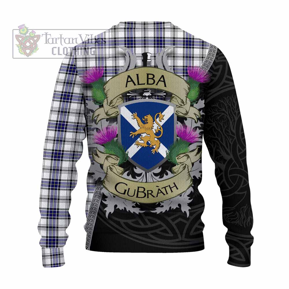 Hannay Tartan Family Crest Knitted Sweater Lion Rampant Royal Thistle Shield Celtic Inspired - Tartan Vibes Clothing