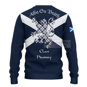 Hannay Tartan Lion Rampant Ugly Sweater Proudly Display Your Heritage with Alba Gu Brath and Clan Name