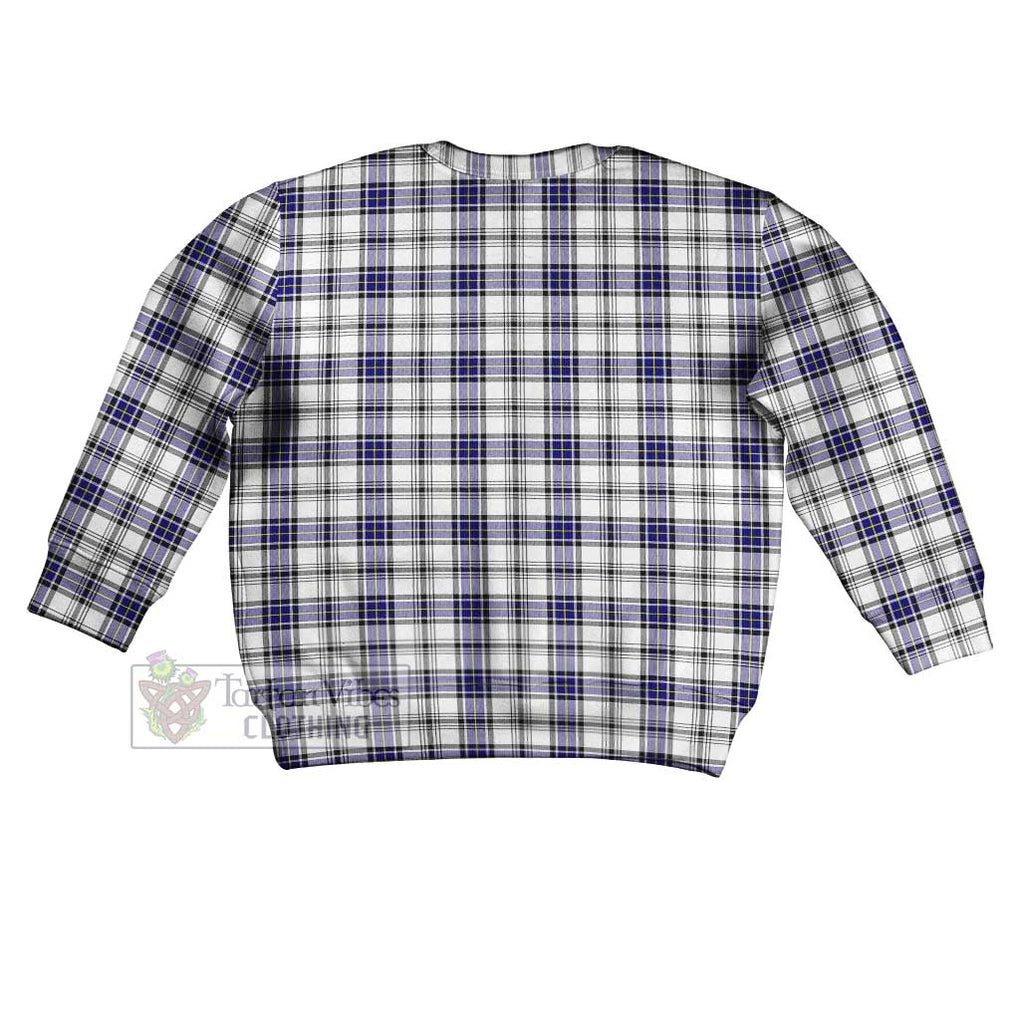 Hannay Tartan Kid Ugly Sweater with Family Crest - Tartan Vibes Clothing