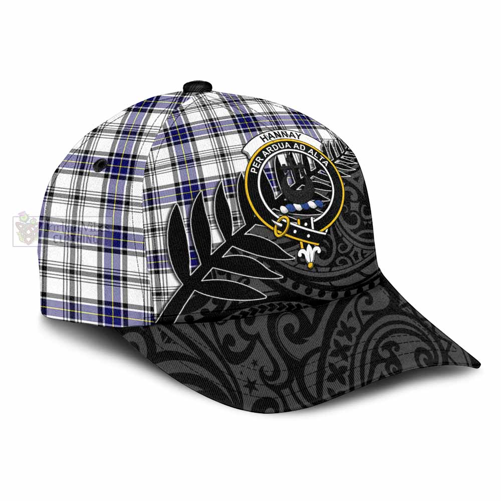 Tartan Vibes Clothing Hannay Tartan Classic Cap with New Zealand Silver Fern Half Style