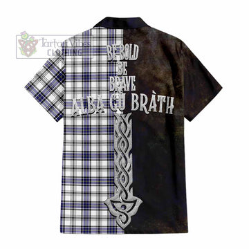 Hannay Tartan Family Crest Hawaiian Shirt Alba Gu Brath Be Brave Lion Ancient Style - Tartan Vibes Clothing