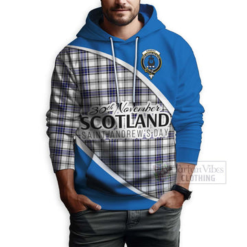 Hannay Family Crest Tartan Hoodie Celebrate Saint Andrew's Day in Style