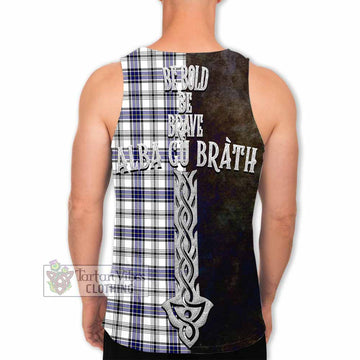 Hannay Tartan Family Crest Men's Tank Top Alba Gu Brath Be Brave Lion Ancient Style - Tartan Vibes Clothing