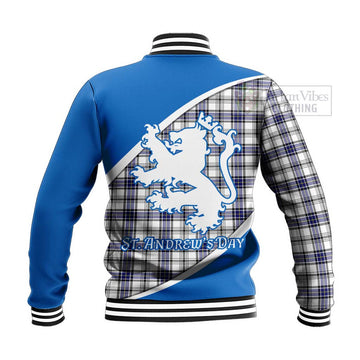 Hannay Family Crest Tartan Baseball Jacket Celebrate Saint Andrew's Day in Style