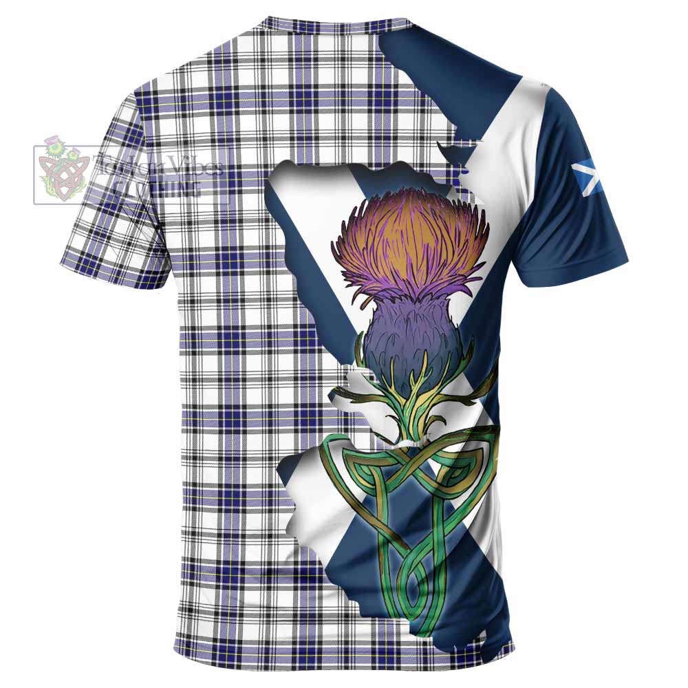 Hannay Tartan Family Crest T-Shirt Scottish Thistle Celtic Inspired - Tartan Vibes Clothing
