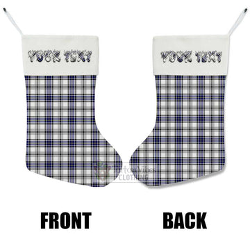 Hannay Tartan Christmas Stocking with Personalized Text