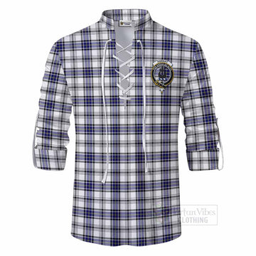 Hannay Tartan Ghillie Kilt Shirt with Family Crest DNA In Me Style