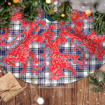 Hannay Tartan Christmas Tree Skirt Lion Rampant Style