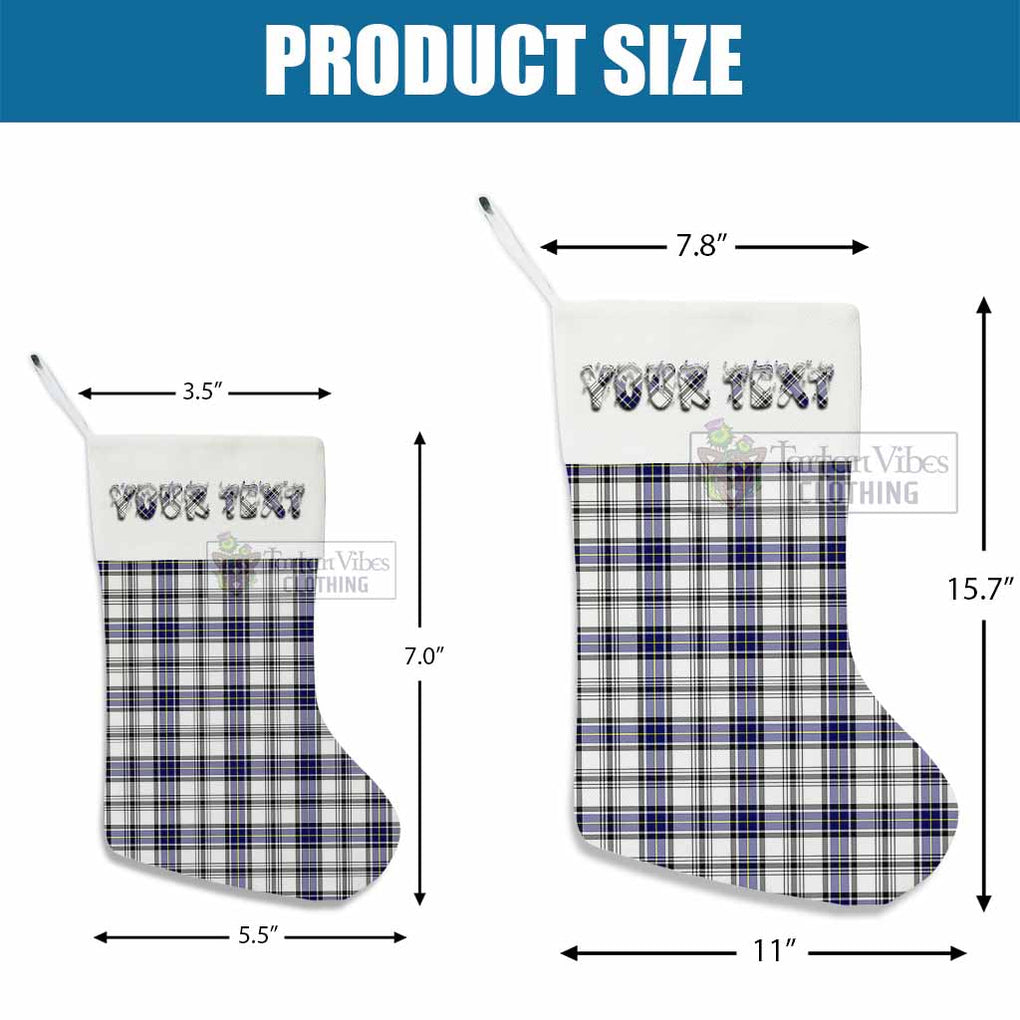 Tartan Vibes Clothing Hannay Tartan Christmas Stocking with Personalized Text