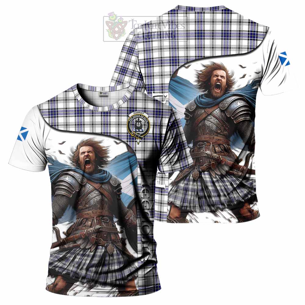 Hannay Crest Tartan T-Shirt Inspired by the Freedom of Scottish Warrior