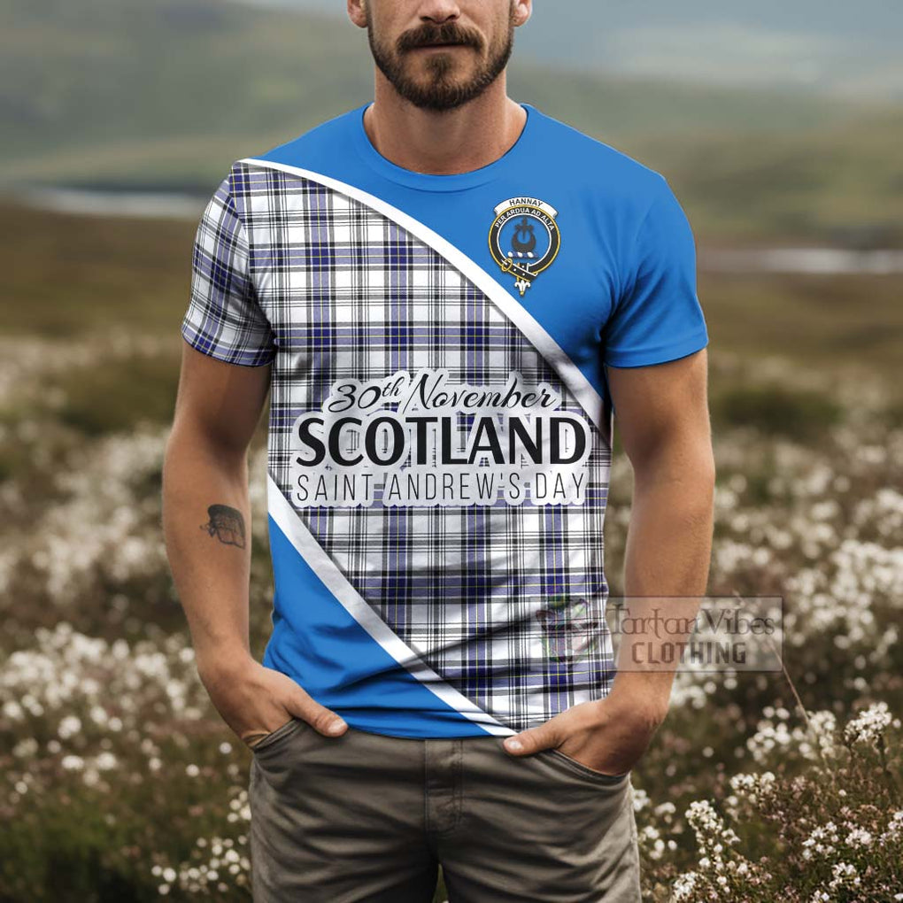 Tartan Vibes Clothing Hannay Family Crest Tartan T-Shirt Celebrate Saint Andrew's Day in Style