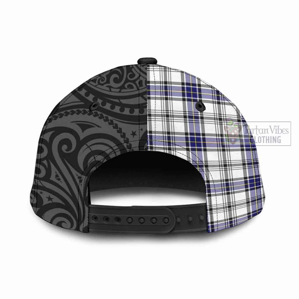 Tartan Vibes Clothing Hannay Tartan Classic Cap with New Zealand Silver Fern Half Style