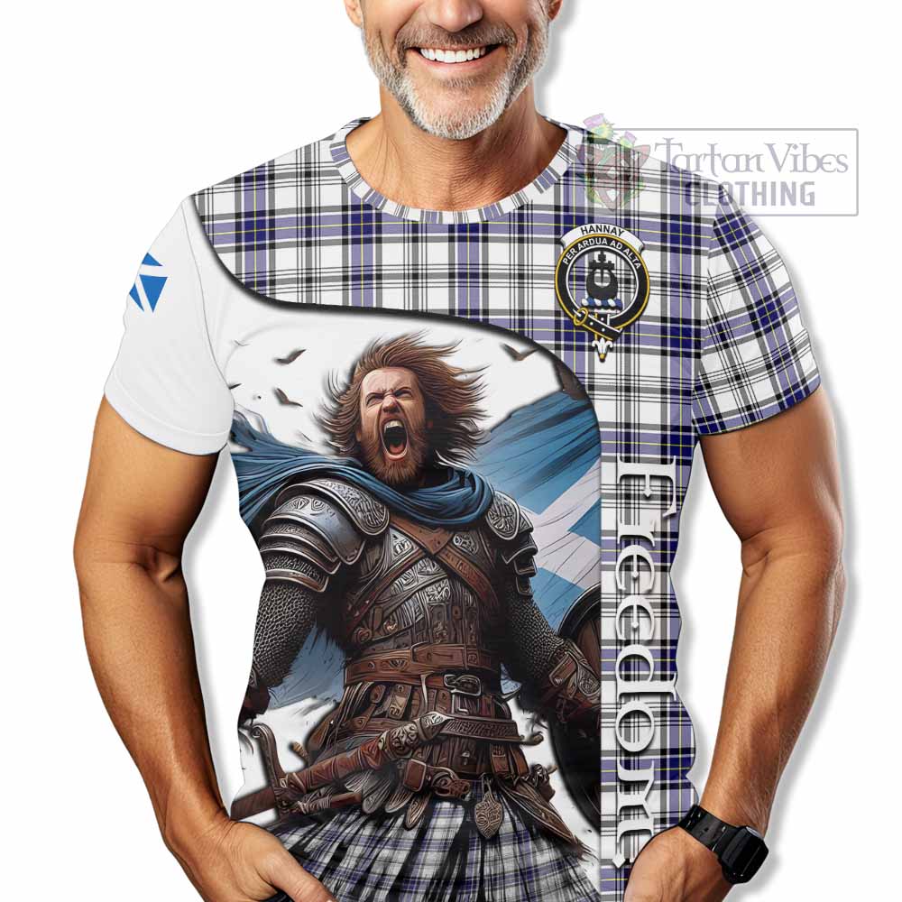 Hannay Crest Tartan T-Shirt Inspired by the Freedom of Scottish Warrior