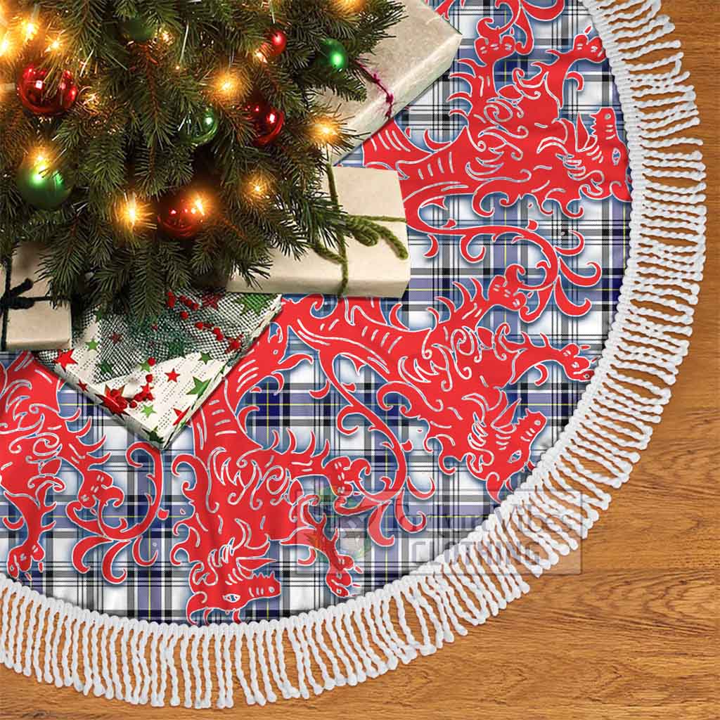 Tartan Vibes Clothing Hannay Tartan Christmas Tree Skirt Lion Rampant Style