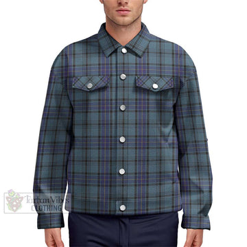 Hannay Blue Tartan Unisex Lapel Cotton Jacket