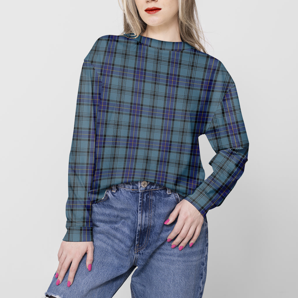 Hannay Blue Tartan Sweatshirt Unisex - Tartan Vibes Clothing