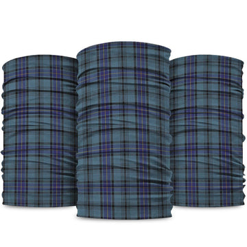 Hannay Blue Tartan Neck Gaiters, Tartan Bandanas, Tartan Head Band